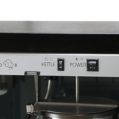 Paragon Contempo Pop 8 Ounce Popcorn Machine for Professional Concessionaires Requiring Commercial Quality High Output Popcorn Equipment, Black and Chrome