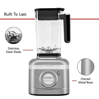 KitchenAid K400 Variable Speed Blender with Tamper - KSB4028 - Contour Silver