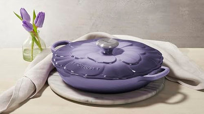 Le Creuset Enameled Cast Iron Signature Petal Braiser, 2.25 qt., Provence w/Stainless Steel Knob