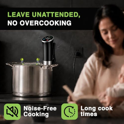 Sous Vide Cooker 1000W | Digital Sous Vide Machine with 30 Vacuum Seal Bags