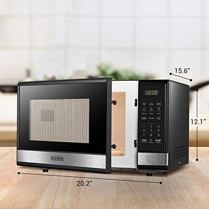 BLACK+DECKER Microwave Oven Countertop, 1.1 Cu.Ft, 1000W, Stainless Steel