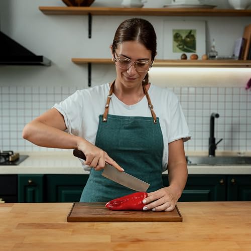 Walnut Wood Cutting Boards Set – Non Toxic, Solid Wood Cutting Board with Juice Groove - Wooden Charcuterie Boards for Serving Food - Wooden Chopping Board Set – Premium Dark Hardwood – Wedding Gifts