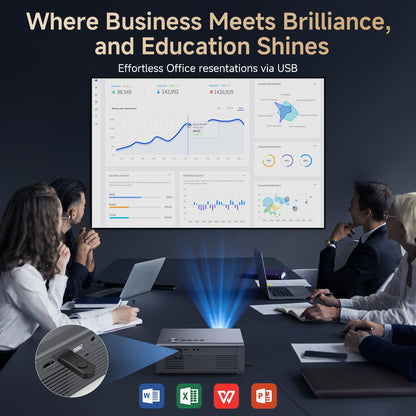 4K Projector with Netflix-Licensed&Dolby Audio, AI Auto Focus&6D Keystone Kogata Smart Projector with Built in Apps Outdoor Movie Proyector with WiFi 6 Bluetooth for Home Theater UPGRADE - CookCave