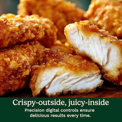 Cuisinart ClearView 4-Quart Air Fryer with Glass Basket and PFAS-Free Ceramic Nonstick Crisper Plate, 5 Cooking Functions, 2 Custom Presets, Adjustable Temperature up to 450°F, 3-Year Warranty, AFC-4