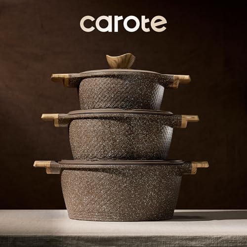 CAROTE 26PCS Pots and Pans Set Non Stick, Cookware Set Pots and Pans Induction Cook Ware, Nonstick Kitchen Cooking, PFOA Free