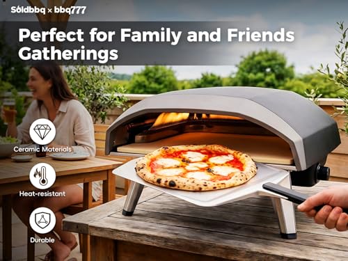 Pizza Stones Replacement Parts for Ooni Koda 16 Gas Oven, 28mbar Outdoor Propane Pizza Oven Cordierite Baking Stones for Ooni Pizza Stones Accessories for Bread