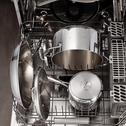 Tramontina Signature Tri-Ply Clad Stainless Steel 11-Piece Cookware Set with Lids, Pots and Pans Kitchen Set, Induction-Ready, Dishwasher-Safe, NSF-Certified