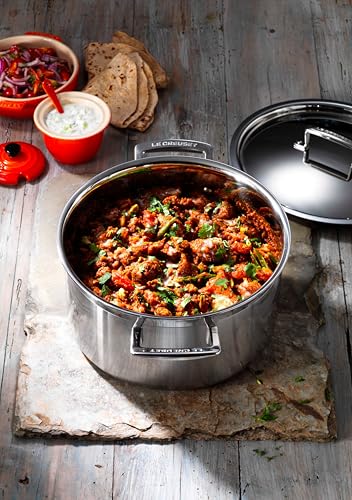 Le Creuset Stainless Steel Classic 3-Ply Stockpot, 10qt