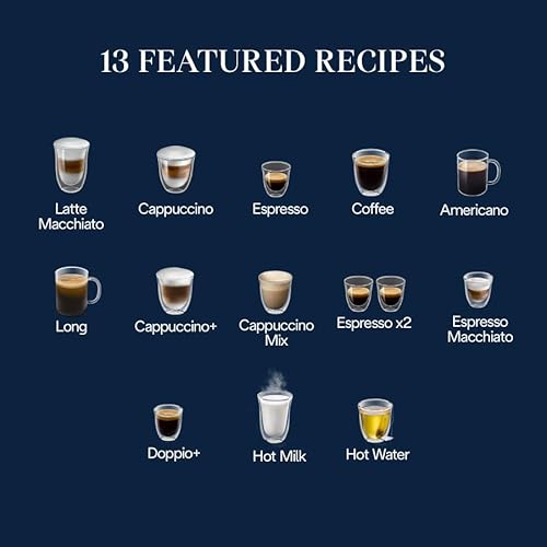 De'Longhi Magnifica Evo Next Fully Automatic Espresso Machine - Programmable Coffee Maker with Grinder and Milk Frother - Hot & Cold Brewer for Espresso, Latte, Cappuccino, Americano, Tea and More