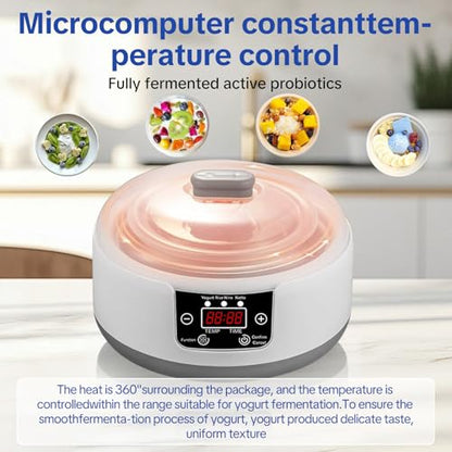 DiDimo Yogurt Maker, 1.3QT Greek Yogurt Machine With Adjust Temp & Timer