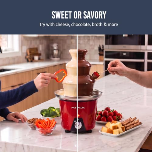 Nostalgia 24-Ounce Chocolate Fondue Fountain