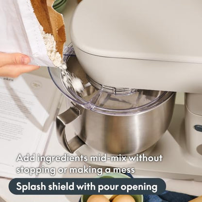 bella STIR 5.3Qt Tilt-Head Stand Mixer, 12-Speed Countertop Mixer, Oatmilk