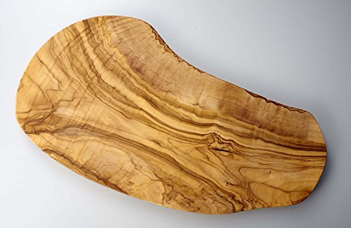 Naturally Med - Olive Wood Cutting Board/Cheese Board - 14 inch. Olive wood board for cheese, cutting, kitchen, charcuterie. Handcrafted, artisan product.