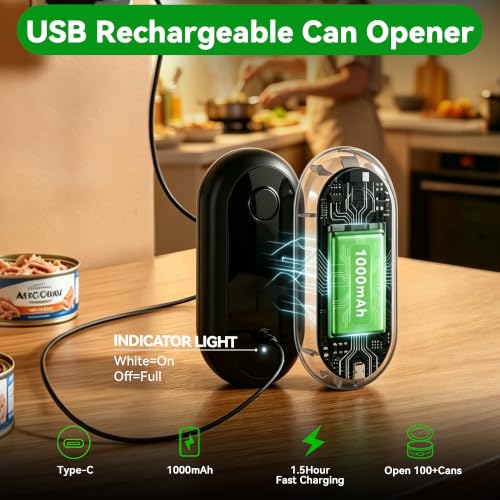YitaiElite Electric Can Opener, Automatic Smooth Edge for Kitchen Seniors