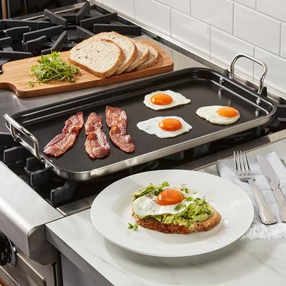 Cuisinart MultiClad Pro Triple Ply Stainless 10" x 18" Non-Stick Double Burner Griddle