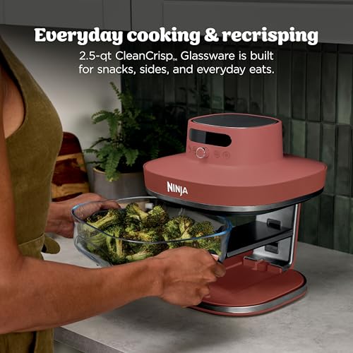 Ninja Crispi Pro Glass Air Fryer, 6-in-1, Amber, AS101OR