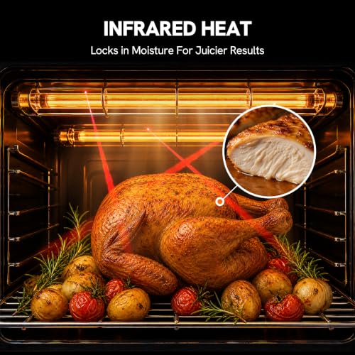 VAL CUCINA 26.3 QT Infrared Air Fryer Toaster Oven Combo, 10-in-1