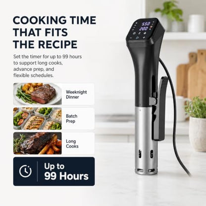 WiFi Sous Vide Cooker, 1100W Immersion Circulator with App Control