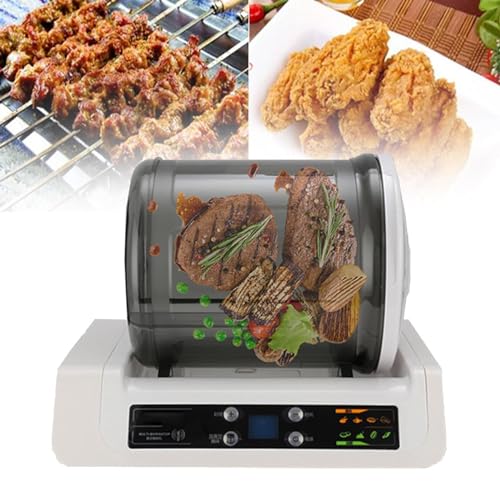 DUANWUS Tumbler Marinator Meat Tumbler Marinator-4 Times Minute Slow Scrolling,Commercial Vacuum Tumbler Marinating Machine-10 Hours Timer,for Chicken,Burger,Marinated etc.