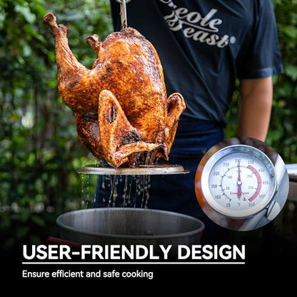 CreoleFeast TFS3010 Propane 30 Qt. Turkey and 10 Qt. Fish Fryer Boiler Steamer Set, 50,000 BTU Burner, Ideal for Outdoor Cooking
