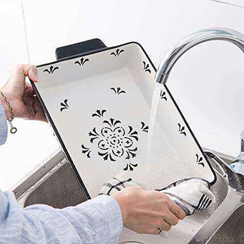 Sagoskat Baking Dishes Bakeware Set Ceramic Casserole Dish, Rectangular Shape, Oven safe, Nonstick, for Cooking, Cake Dinner, Kitchen, 13x9inch, 3pcs, Black