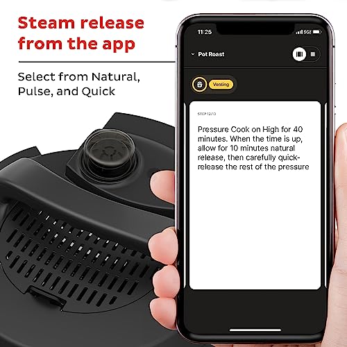 Instant Pot Pro Plus 10-in-1 Multi-Cooker, Electric Pressure Cooker, Slow Cook, Rice/Grain Cooker, Steamer, Sauté, Sous Vide, Yogurt Maker, Sterilizer, & Warmer, App With 800 Recipes, Black, 6 Quart