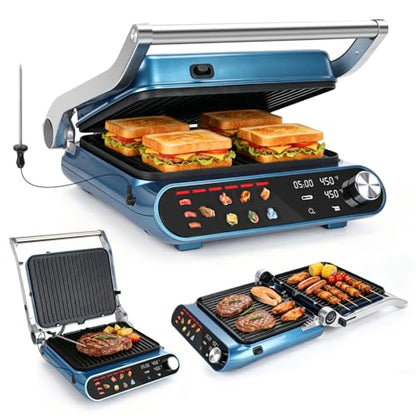 Taylor Swoden 7-in-1 Panini Press Sandwich Maker, Electric Indoor Grill