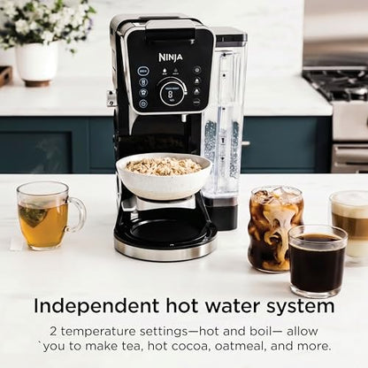 Ninja Specialty Drip Coffee Maker | DualBrew™ Pro Specialty Coffee Machine w/ Frother, Paper Filter | Brew with Pods & Grounds, K Cups Compatible | 4 Brew Styles, 13 Cup to Pot Sizes | Black, CFP301