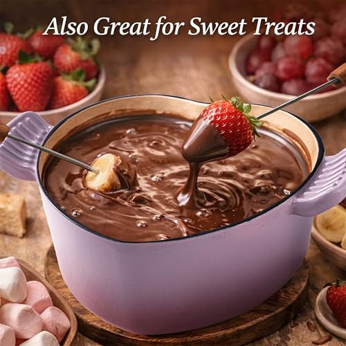 Mabeeze Heart Shaped Dutch Oven Enameled Cast Iron 2 Quart Casserole Pot with Lid Pink Nonstick Oven Safe All Cooktops for Baking Braising Serving Bread Baking