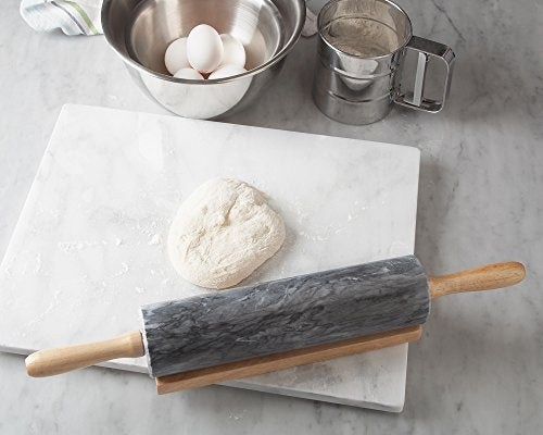 Fox Run Marble Pastry Board, White, 12" x 16"