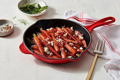Le Creuset Enameled Cast Iron Classic Skillet, 9", Cerise