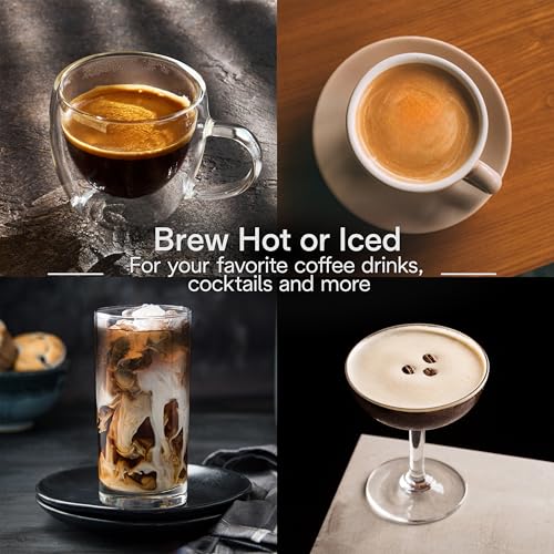 De'Longhi Rivelia Automatic Espresso Machine, Milk Frother, Pebble Gray