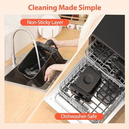 12QT Large Dual Air Fryer, 10-in-1 with SyncCook, ProTemp & UltraCrisp Tech