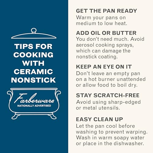 Farberware Forged Induction Ceramic Nonstick Cookware Set, 12-Piece, Taupe Pots & Pans