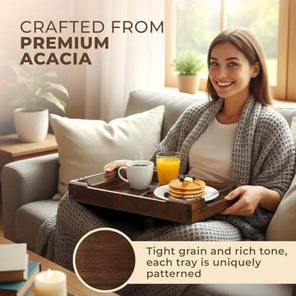 Modular Serving Tray - Acacia | Serving Platter Snack Tray for Party Hosting - Trays for Serving Food, Charcuterie, Fruit Platter Tray for Parties, Appetizer Dishes & Dessert Trays
