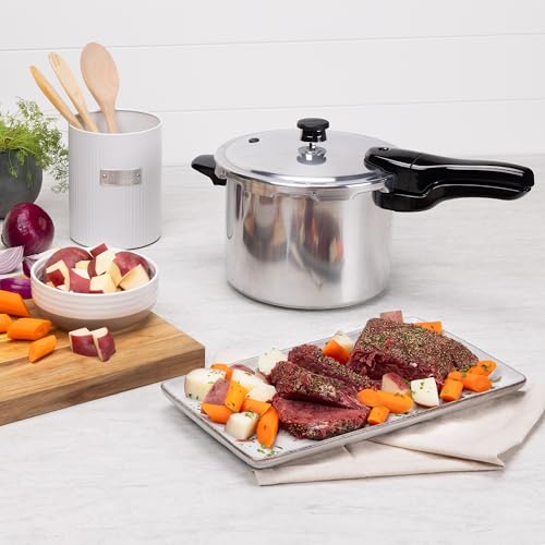 Presto 01264 6-Quart Aluminum Pressure Cooker, Silver