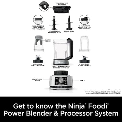 Ninja Foodi Power Blender & Food Processor, 6 Functions, Silver, SS351