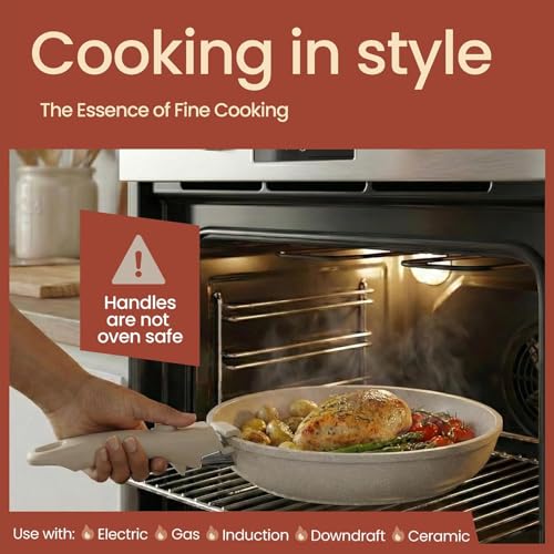 Bakken 17-Piece Ceramic Coated Aluminum Cookware Set, Nonstick Pots and Pans with Lids, Silicone Cooking Utensils & Oven Mitts, All Stovetop Safe Up To 500°F, PTFE & PFAS Free, Dishwasher Safe