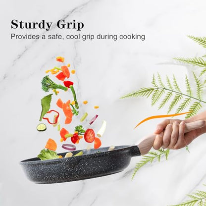 Kordisen Nonstick Frying Pan Skillet, 8 Inch Small Egg Omelet Pan, Healthy and Non Toxic, Induction Compatible, PFOA Free