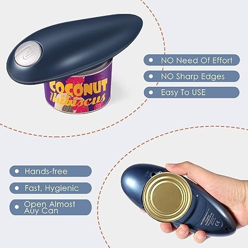 One-Touch Electric Can Openers Automatic Hand Free Can Opener for Arthritis and Seniors, Safety Can Opener Smooth Edge, Best Kitchen Gadget for Restaurant Home Use