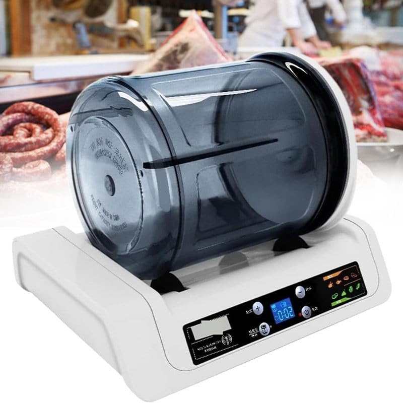 Lakenbroade Commercial Vacuum Tumbler Marinating Machine for Meat&Vegetable,Large Capacity Pickling Barrel & 0-10h Timer Setting,for Beef Pork Mutton Chicken