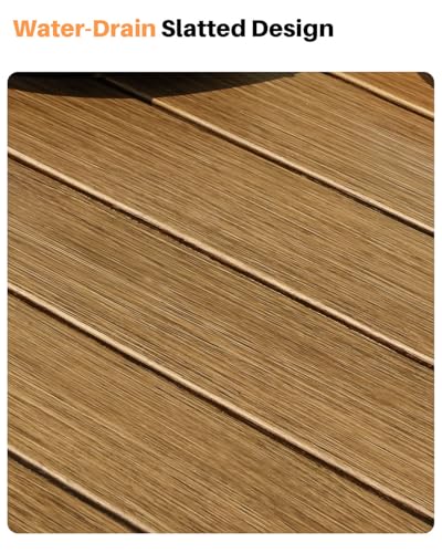SEEHILL 9 Pieces Never-Rust Aluminium Outdoor Dining Set, Patio Table and Chairs for 8, Patio Dining Set with Rectangle Table, Outdoor Dining Chairs with Removable Cushions for Deck, Backyard, Teak