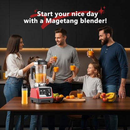 1800W Blender for Smoothies, Countertop Blenders for Kitchen with 70 Oz BPA-Free Pitcher and 20 oz To-Go Cup, 28000 RPM High-Speed Motor Blender for Ice Crushing, Frozen Drinks, Milkshakes