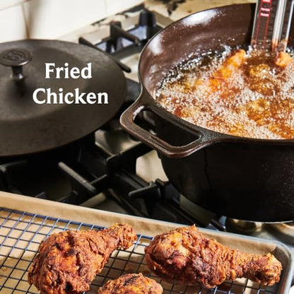 Field Company No. 10 Cast Iron Dutch Oven – 7 Quart, For Bread, Braises & Large-Batch Cooking, Pre-Seasoned, Made in USA