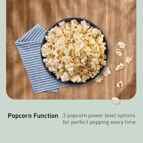 Panasonic NN-SN65KB Microwave Oven with Inverter Technology 1200W, 1.2 cu.ft. Small Genius Sensor One-Touch Cooking, Popcorn Button, Turbo Defrost-NN-SN65KB (Black)