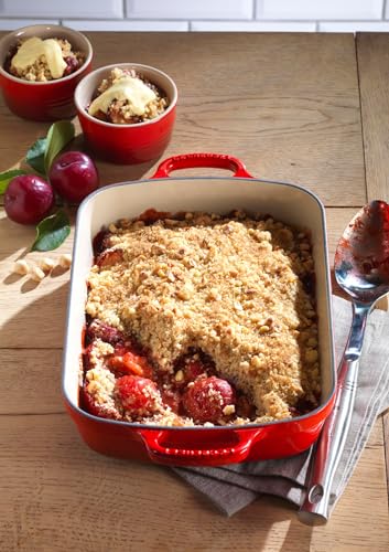 Le Creuset Enameled Cast Iron Signature Rectangular Roaster, 5.25 qt. (9.8" x 13"), Cerise