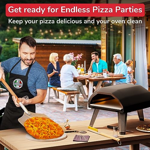 Senwosa Premium Pizza Oven Accessories Kit - 6-Piece Set for Home Pizza Making: Includes Pizza Peel, Oven Brush, Bubble Popper Turner, Rocker Cutter, Dough Roller & Scraper
