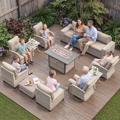 Outdoor Patio Furniture Set PE Wicker Rattan Outdoor Sectional Sofa