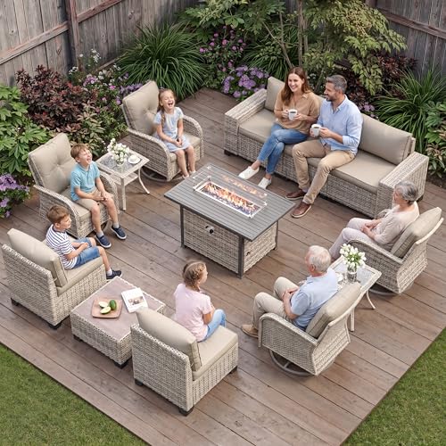 Outdoor Patio Furniture Set PE Wicker Rattan Outdoor Sectional Sofa