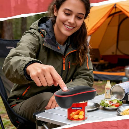 Rechargeable Electric Can Opener, One-Touch Automatic, Smooth Edge